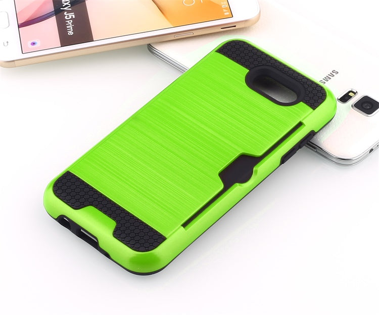 Scene drawing brushed soft rubber two-in-one wallet? for? Samsung j3 2017