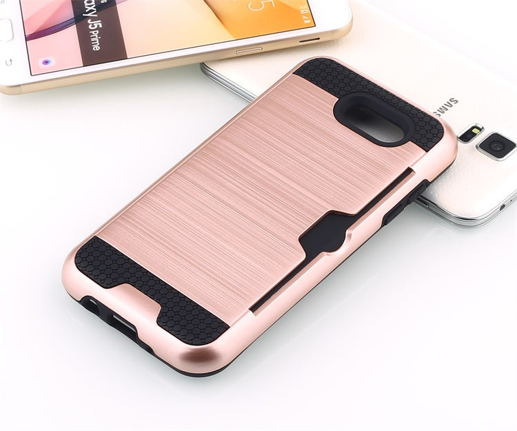 Scene drawing brushed soft rubber two-in-one wallet? for? Samsung j3 2017