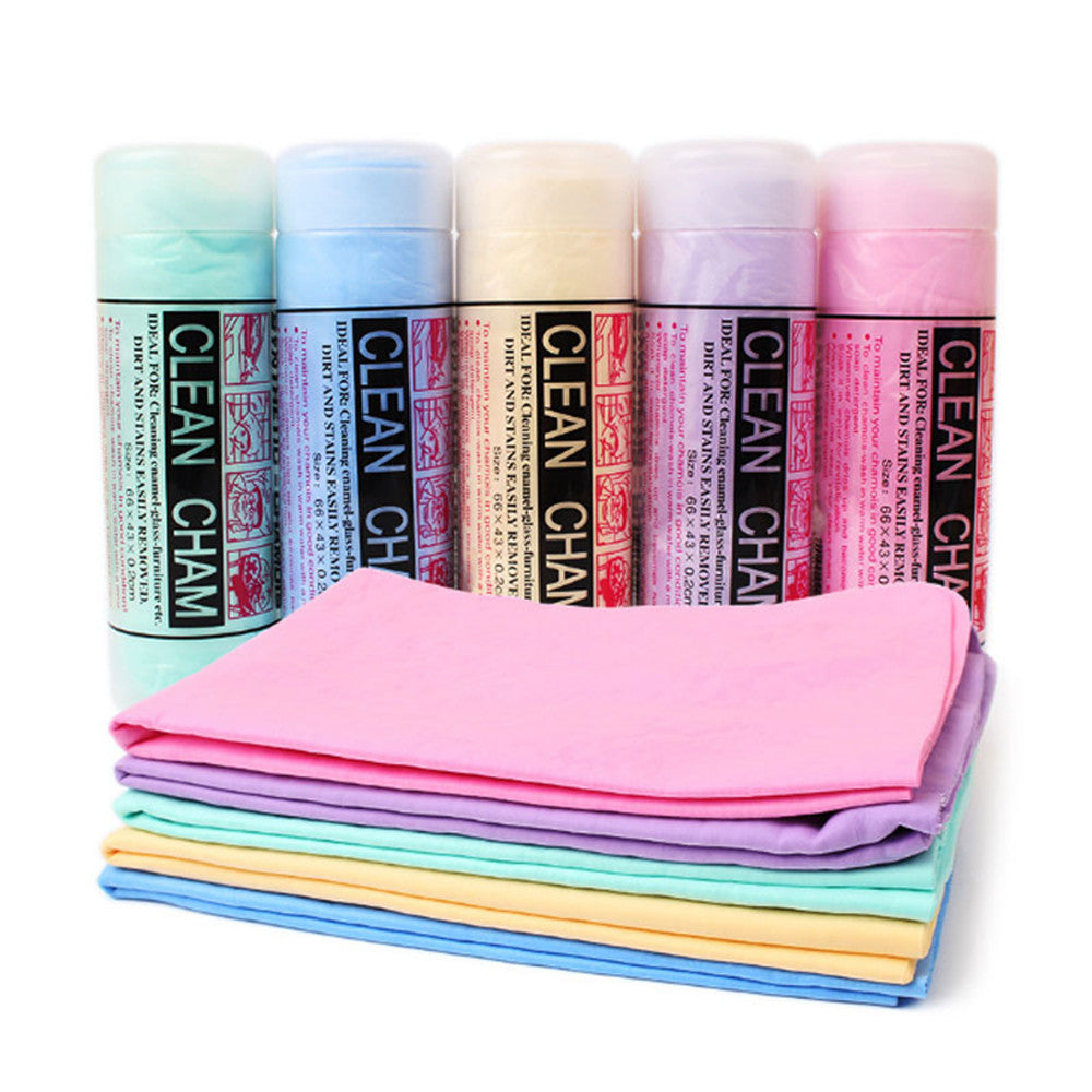 40*30*0.2CM Super Absorption Microfiber Car Care Towel Cleaning PEVA Towel Synthetic Suede Chamois