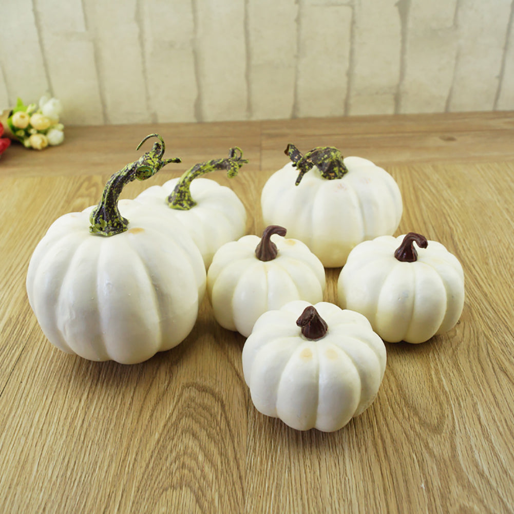 6Pcs Artificial Foam DIY Graffiti Pumpkin Halloween Party Home Garden Decoration