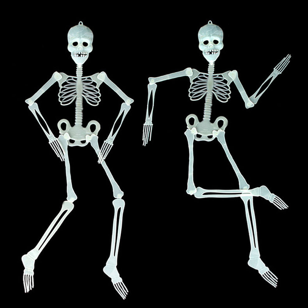 Horror Luminous Glow Skull Skeleton Haunted House Bar Party Halloween Prop Decor