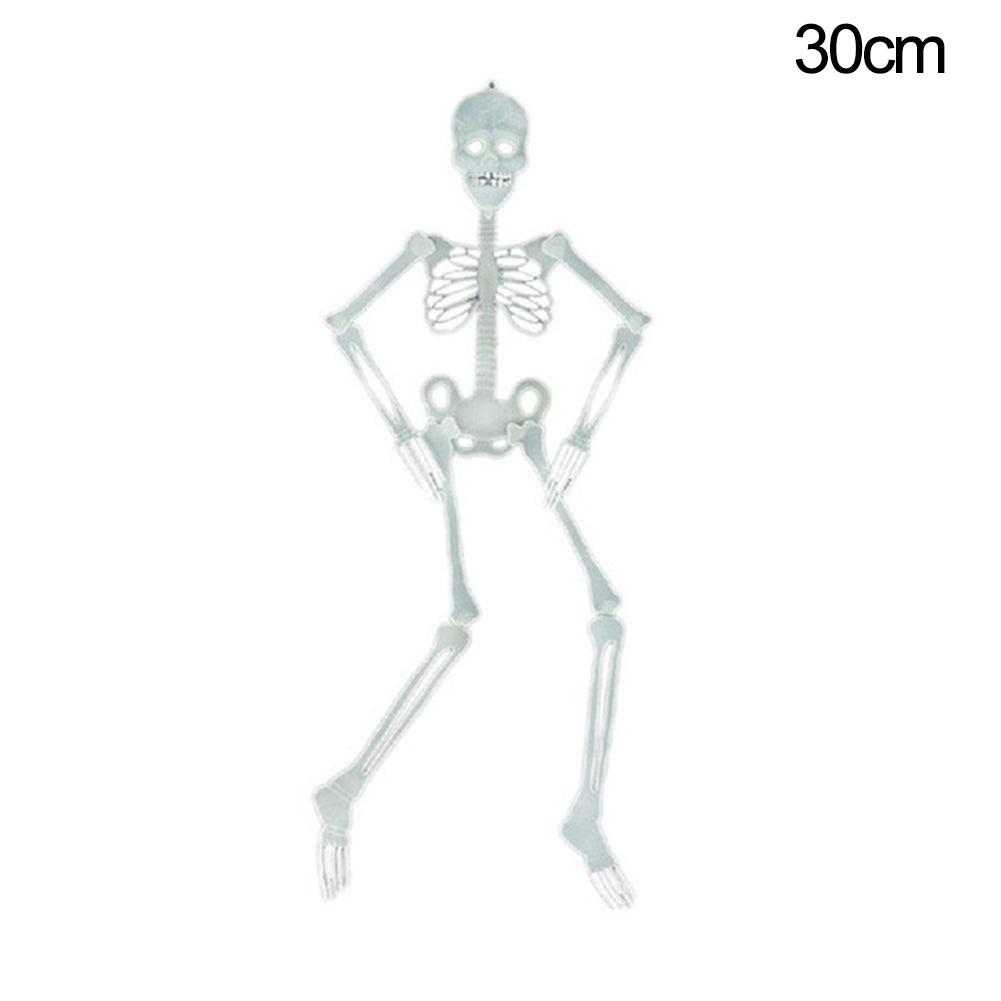 Horror Luminous Glow Skull Skeleton Haunted House Bar Party Halloween Prop Decor