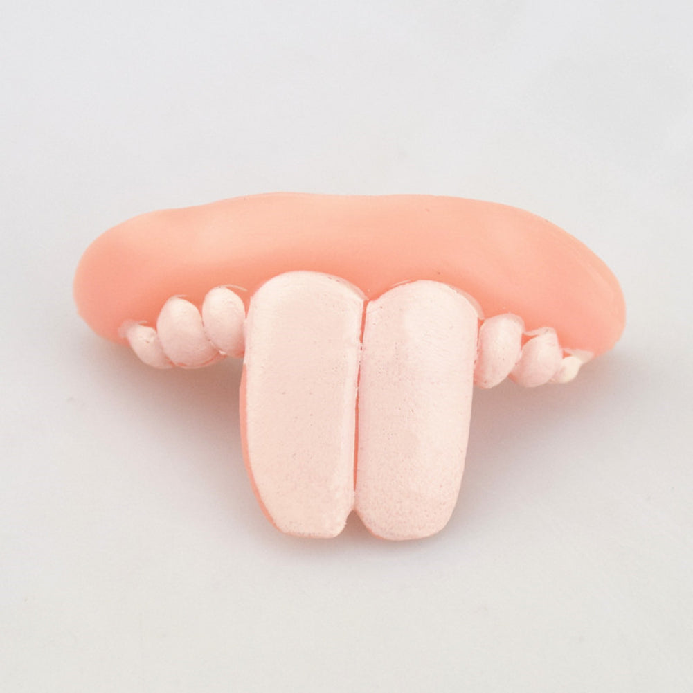 Funny Goofy Fake Vampire Denture Teeth Halloween Decor Prop Trick Toys Gift