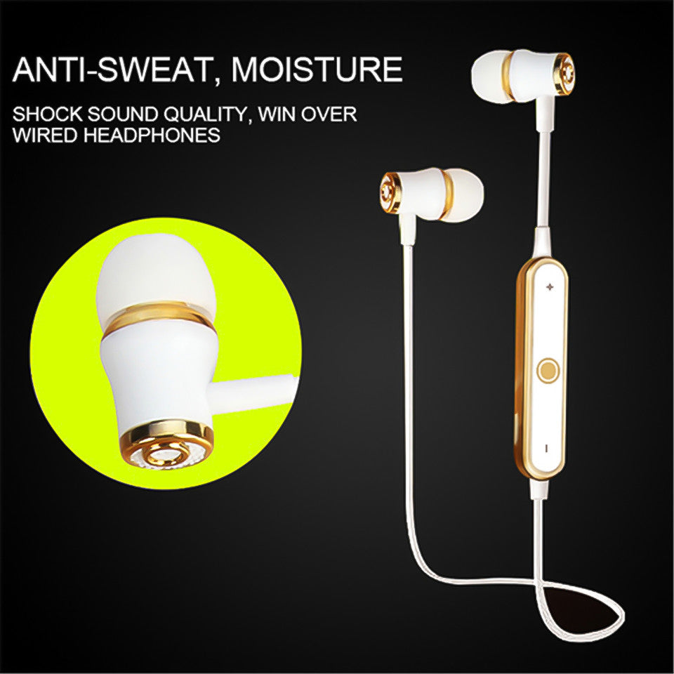 Super Bass Headset Wireless Bluetooth Earphones Sport Running Headphones Sweatproof Cordless Earbuds With Mic