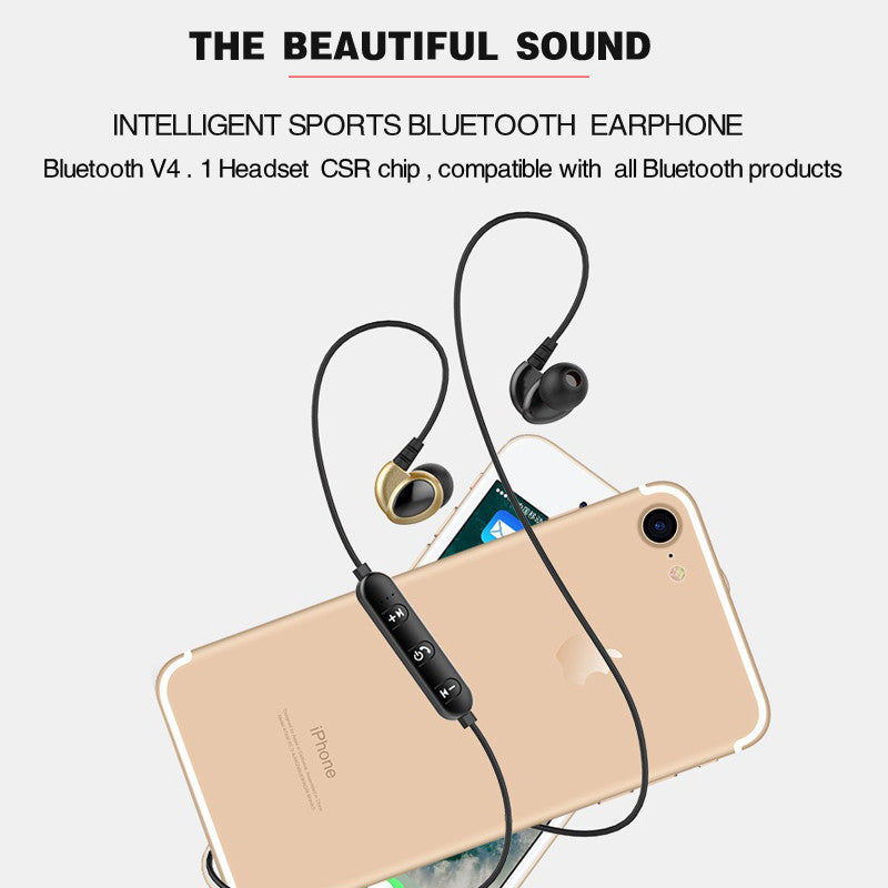 Bluetooth Wireless Earphone In Ear Headset Sport Magnetic Earpiece with Microphone Bluetooth Earbuds for Mobile Phone