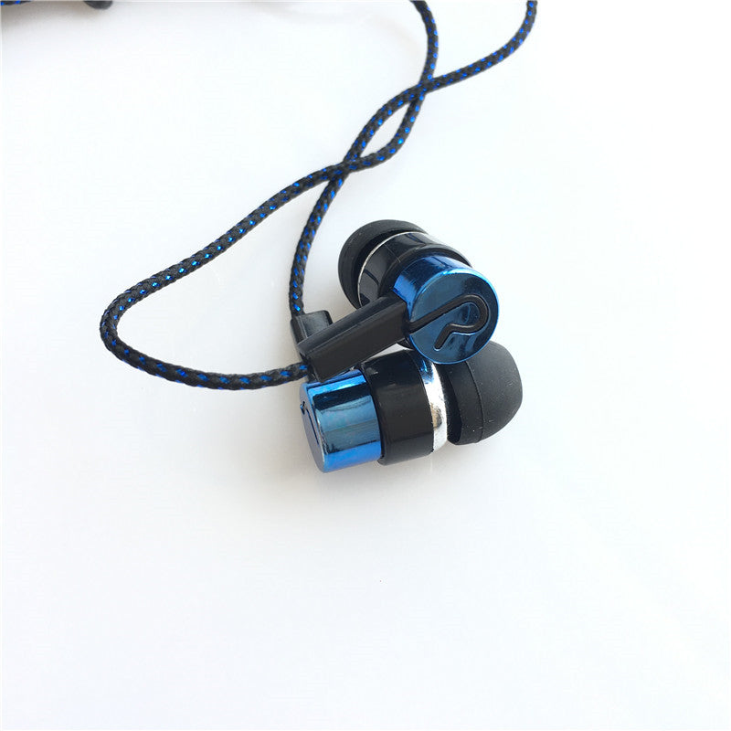 Noise Cancelling Earphone Reflective Fiber Cloth Line Headset Music Headphones for Iphone Xiaomi Mobile Phone MP3/MP4
