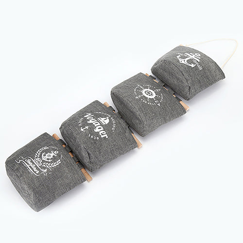 Practical Navy Anchor Wheel Pattern Home Decor Hanging Hanger Storage Bag