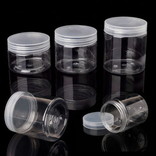 Wide Round Clear Food Storage Container Sealed Jar Box with Lid Kitchen Tool