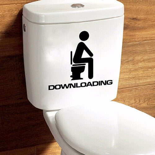 Removable DIY Toilet Seat WC Bathroom Art Home Room Decals Decor Wall Sticker