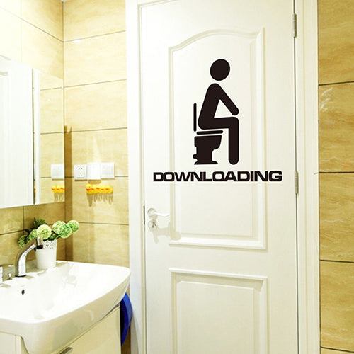 Removable DIY Toilet Seat WC Bathroom Art Home Room Decals Decor Wall Sticker
