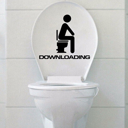 Removable DIY Toilet Seat WC Bathroom Art Home Room Decals Decor Wall Sticker