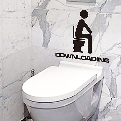 Removable DIY Toilet Seat WC Bathroom Art Home Room Decals Decor Wall Sticker
