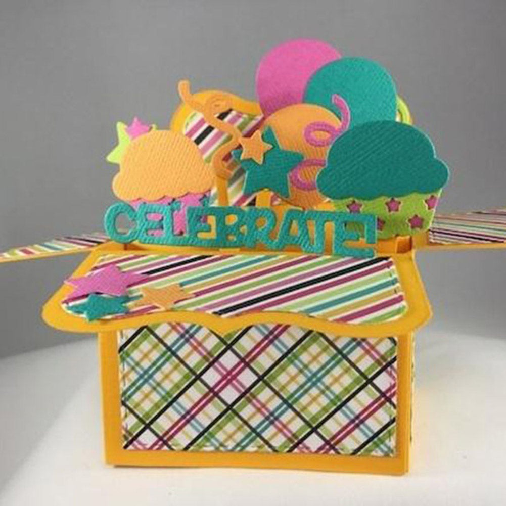 Exquisite Gift Box DIY Embossing Cutting Dies Birthday Festival Card Art Decor