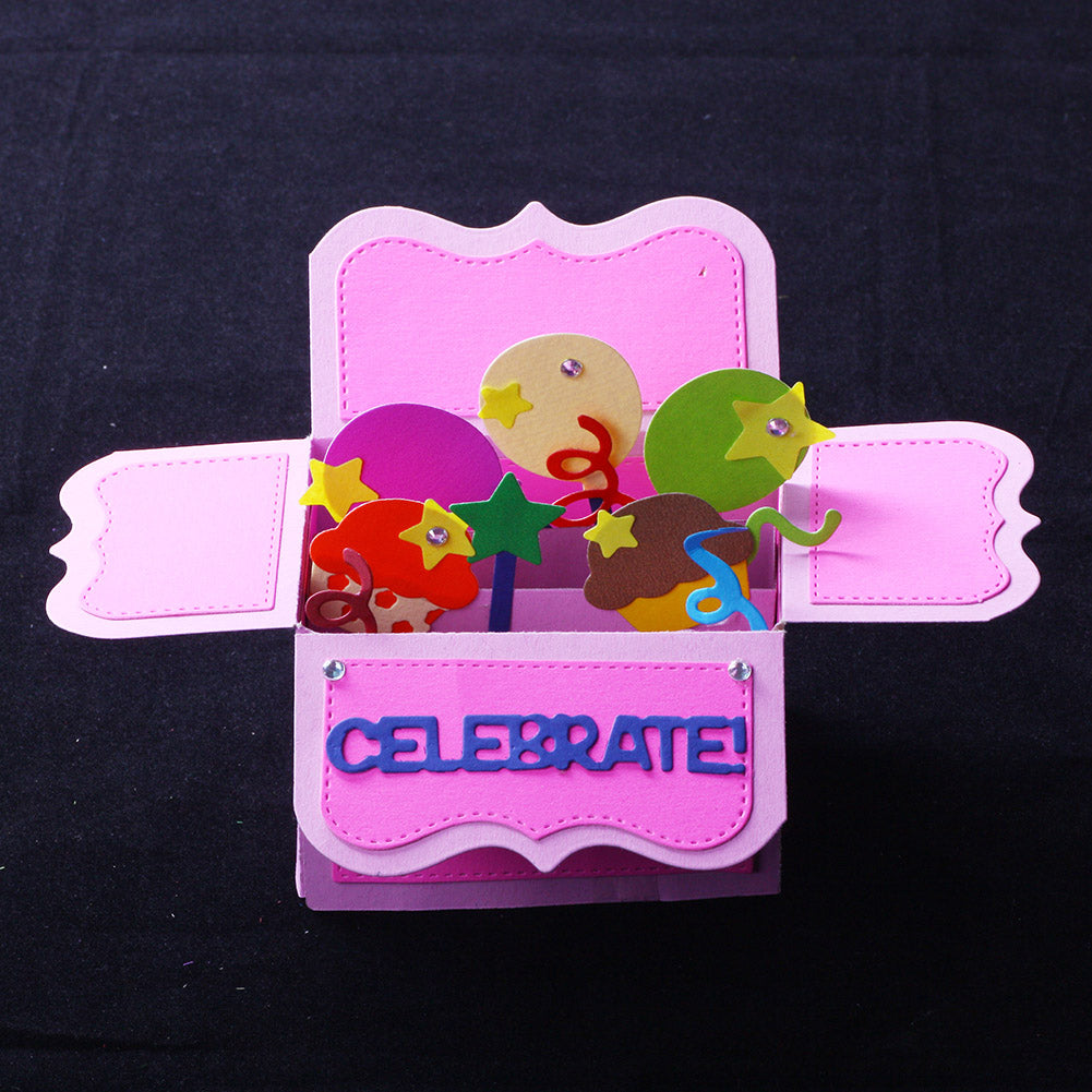 Exquisite Gift Box DIY Embossing Cutting Dies Birthday Festival Card Art Decor