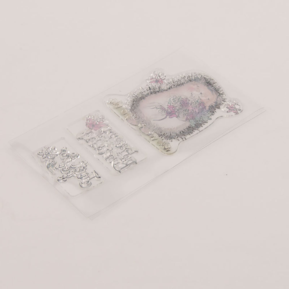 Hedgehog Sentence Text DIY Stamp Paper Cards Album Scrapbooking Decor Stamper