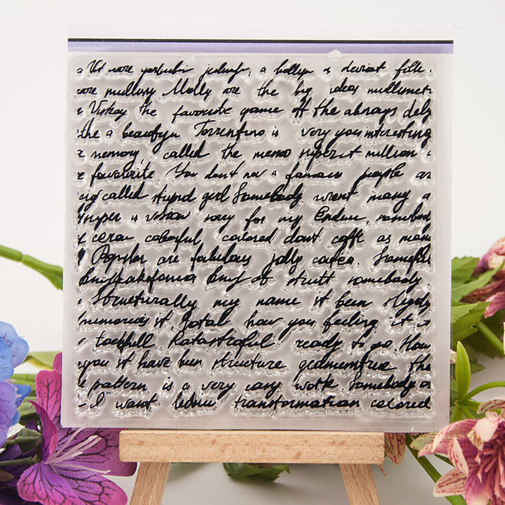 Hedgehog Sentence Text DIY Stamp Paper Cards Album Scrapbooking Decor Stamper