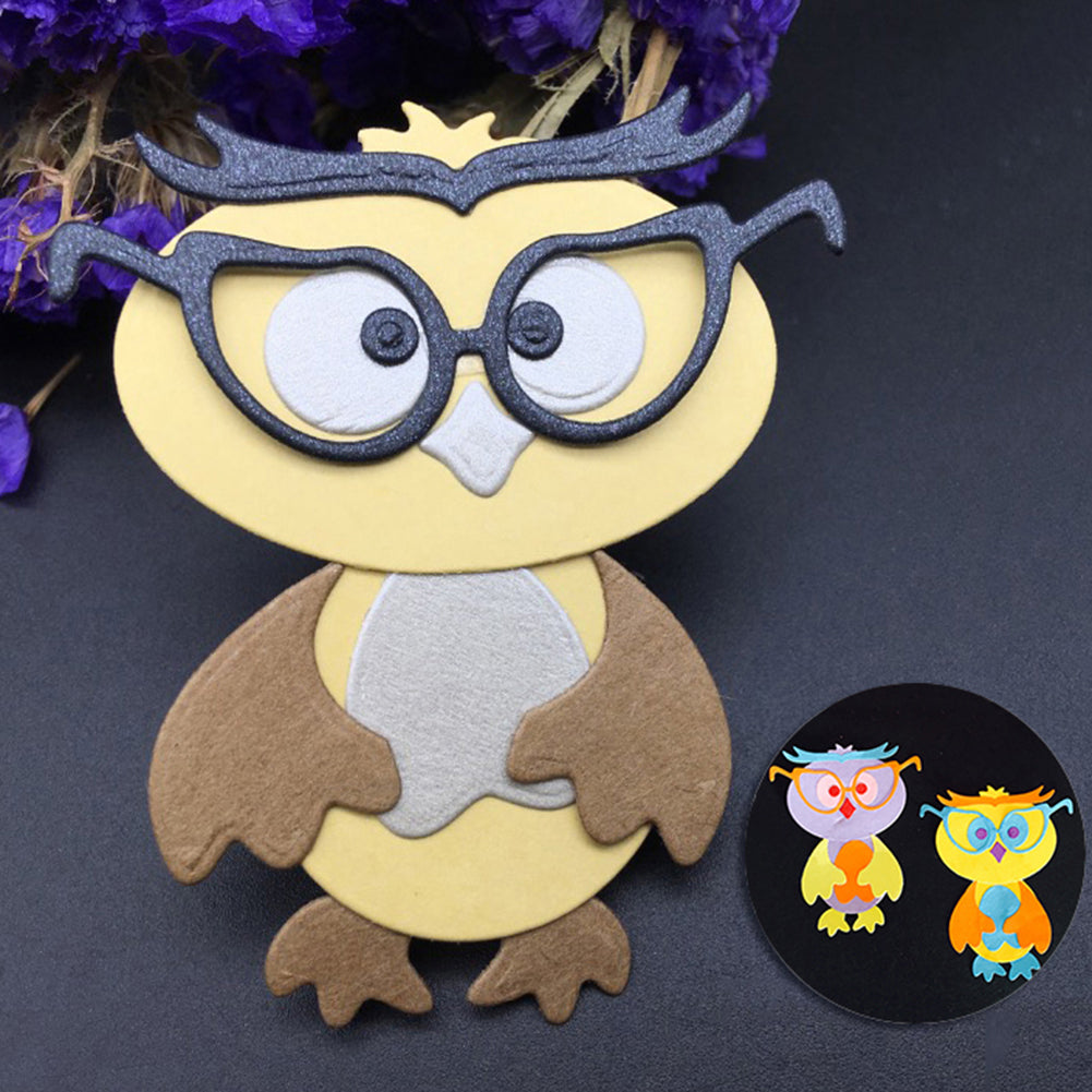 Owl Doctor Photo Frame Carbon Steel Cutting Photo Art Card DIY Craft Mold