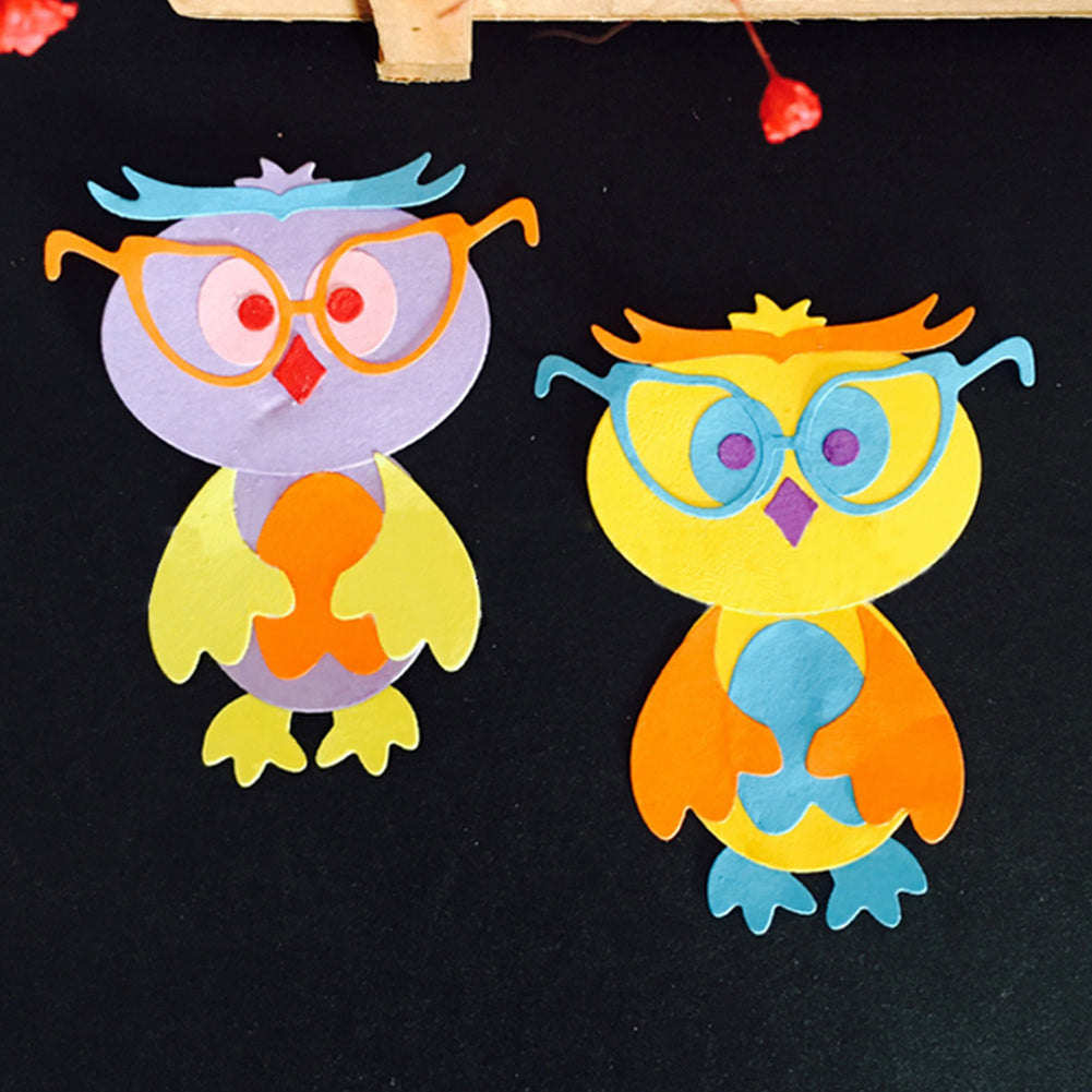 Owl Doctor Photo Frame Carbon Steel Cutting Photo Art Card DIY Craft Mold