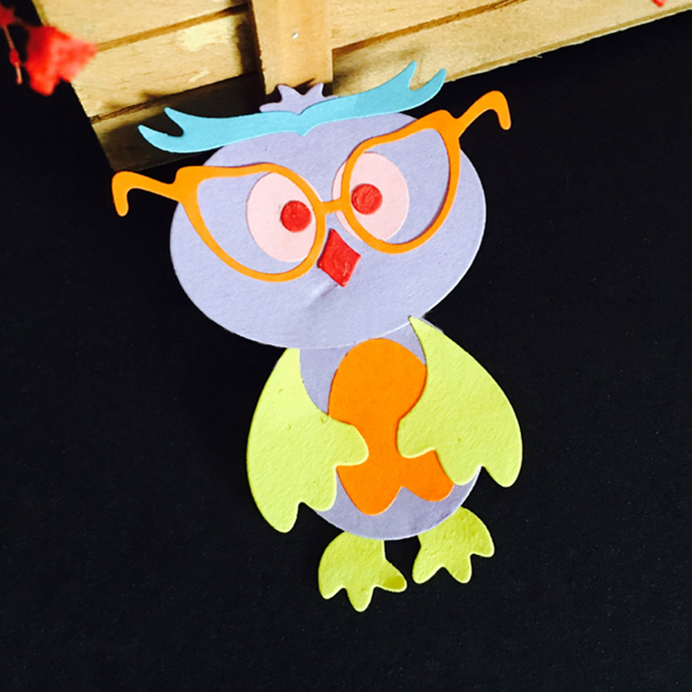 Owl Doctor Photo Frame Carbon Steel Cutting Photo Art Card DIY Craft Mold