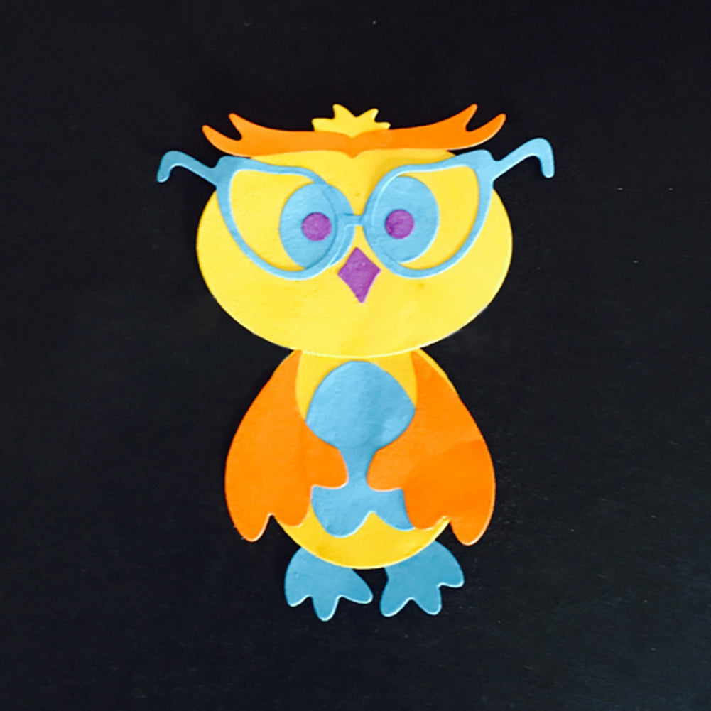 Owl Doctor Photo Frame Carbon Steel Cutting Photo Art Card DIY Craft Mold