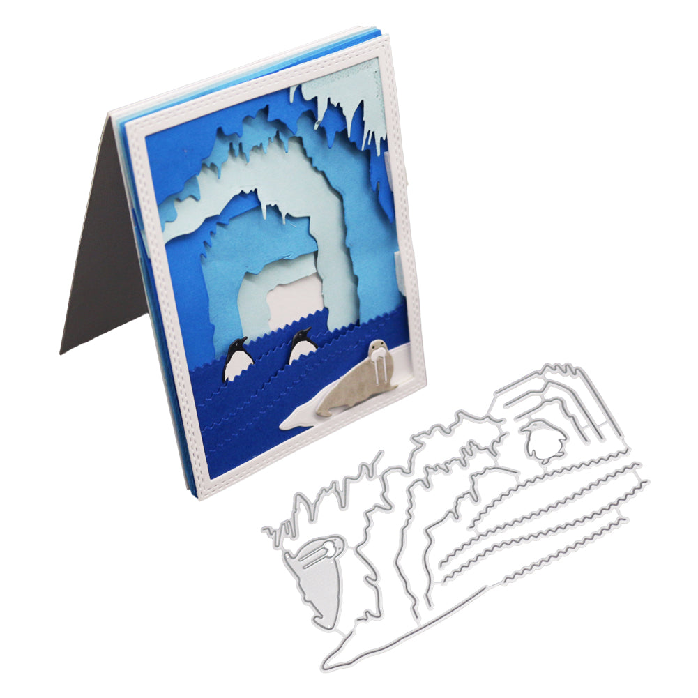 Sealion Penguin Cutting Dies DIY Scrapbooking Album Card Embossing Template