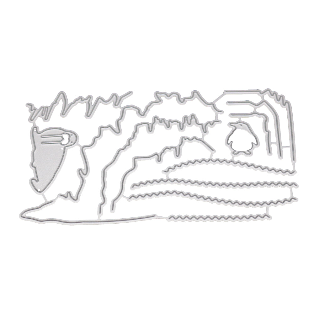 Sealion Penguin Cutting Dies DIY Scrapbooking Album Card Embossing Template