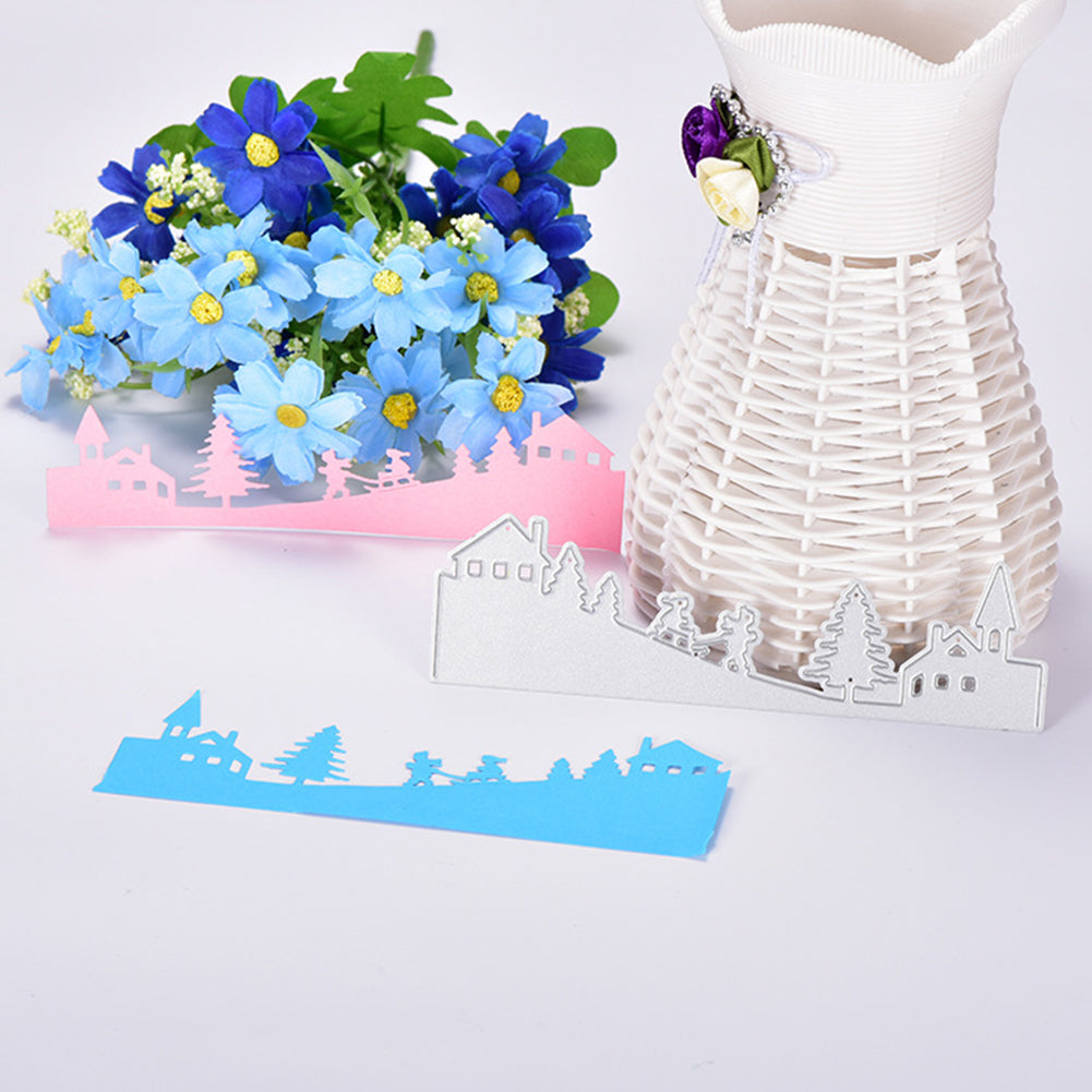 Forest Border Metal Cutting Die Stencil Xmas DIY Scrapbooking Paper Card Craft