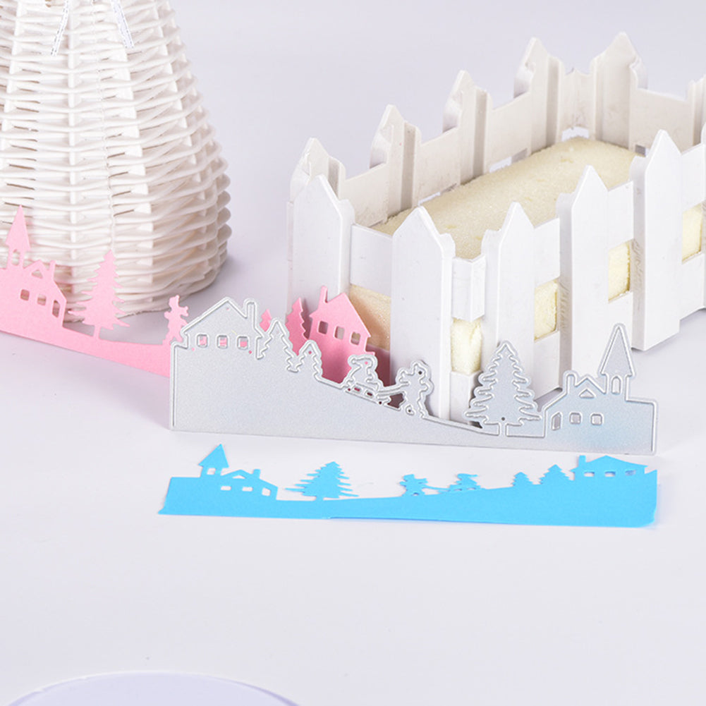 Forest Border Metal Cutting Die Stencil Xmas DIY Scrapbooking Paper Card Craft