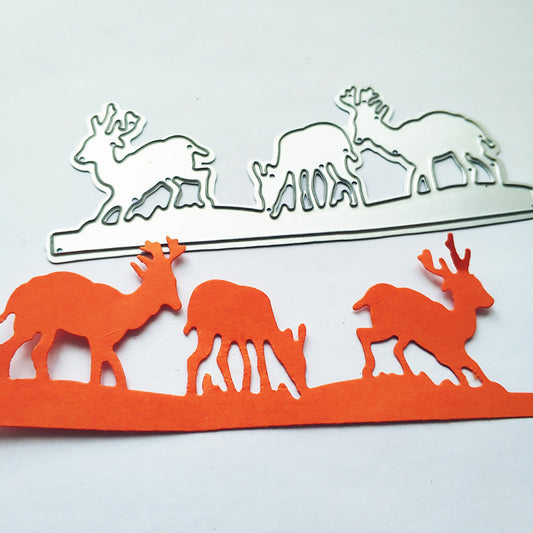 Elk Deer Metal Cutting Dies DIY Scrapbooking Album Card Making Embossing Stencil