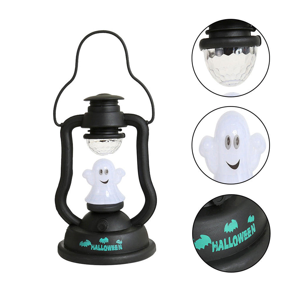Halloween Pumpkin Witch Skull Ghost Kerosene Lamp Night Light Home Hanging Decor