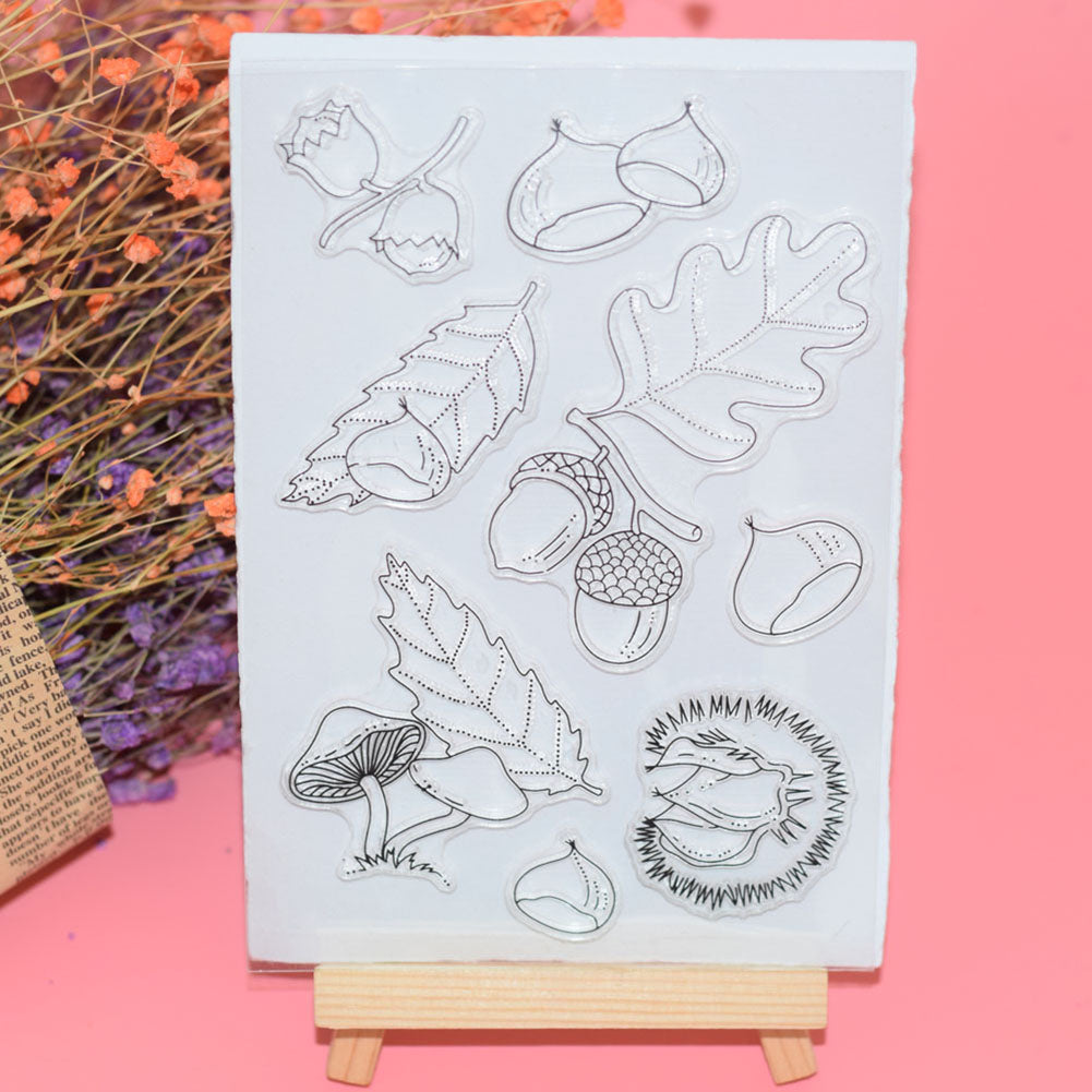 Filbert Chestnut Silicone Clear Stamper DIY Scrapbook Album Paper Cards Tool
