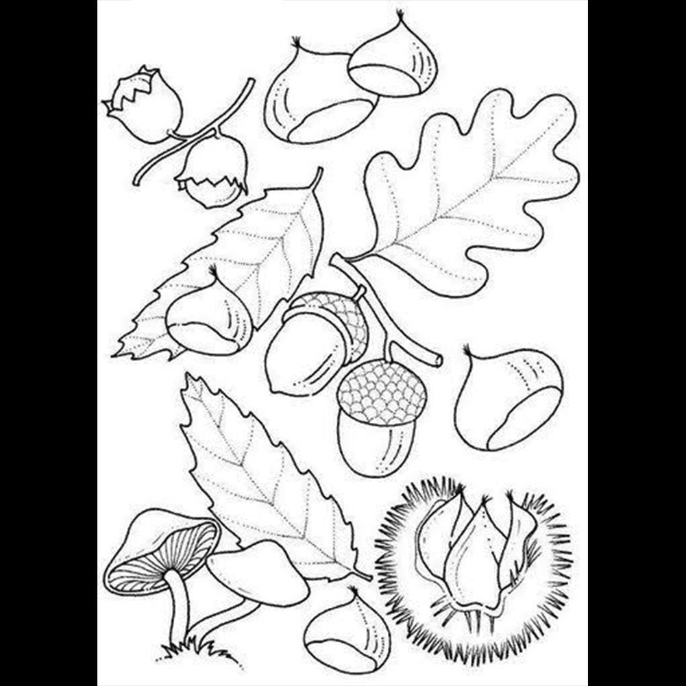 Filbert Chestnut Silicone Clear Stamper DIY Scrapbook Album Paper Cards Tool