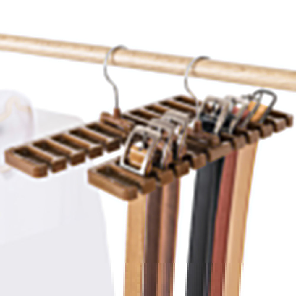 Durable Men Plastic Belt Scarf Rack Organizer Neck Tie Hanger Holder Organizer