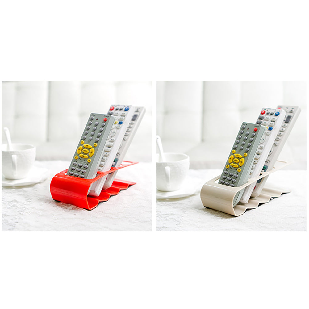 DVD TV Remote Control Smart Phone Stand Holder 4 Slots Storage Desktop Organiser