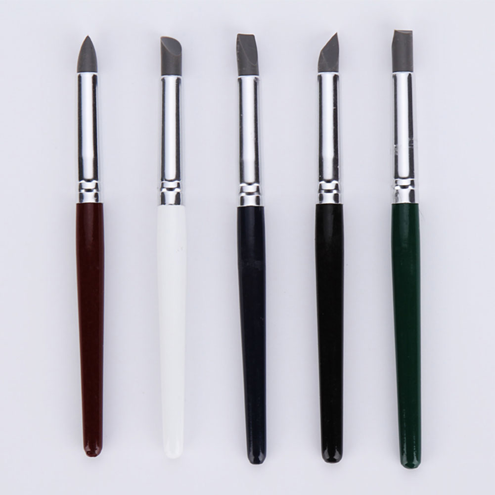 5Pcs Silicone Rubber Shapers Polymer Clay Sculpting Modelling Fimo Tools Set