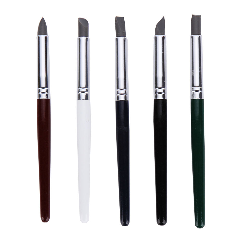 5Pcs Silicone Rubber Shapers Polymer Clay Sculpting Modelling Fimo Tools Set