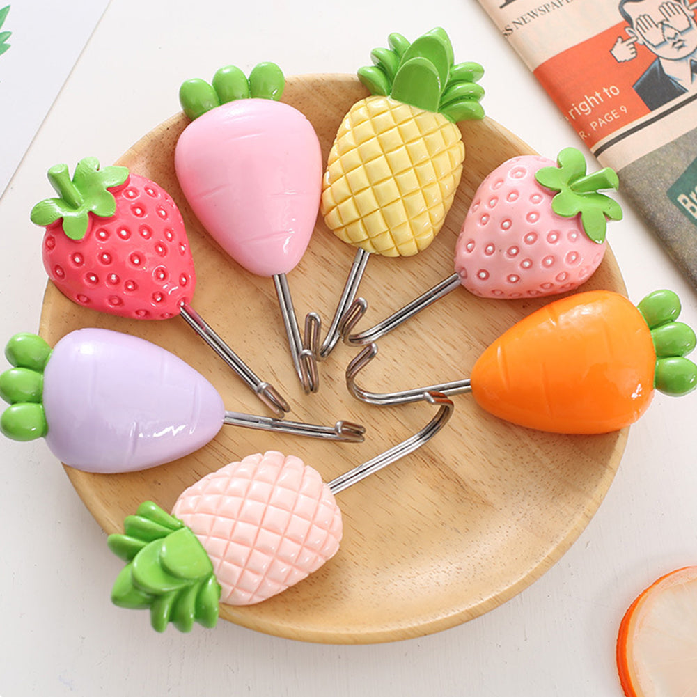 Lovely Fruit Wall Door Bag Key Hat Hook Hanger Home Kitchen Bathroom Decoration