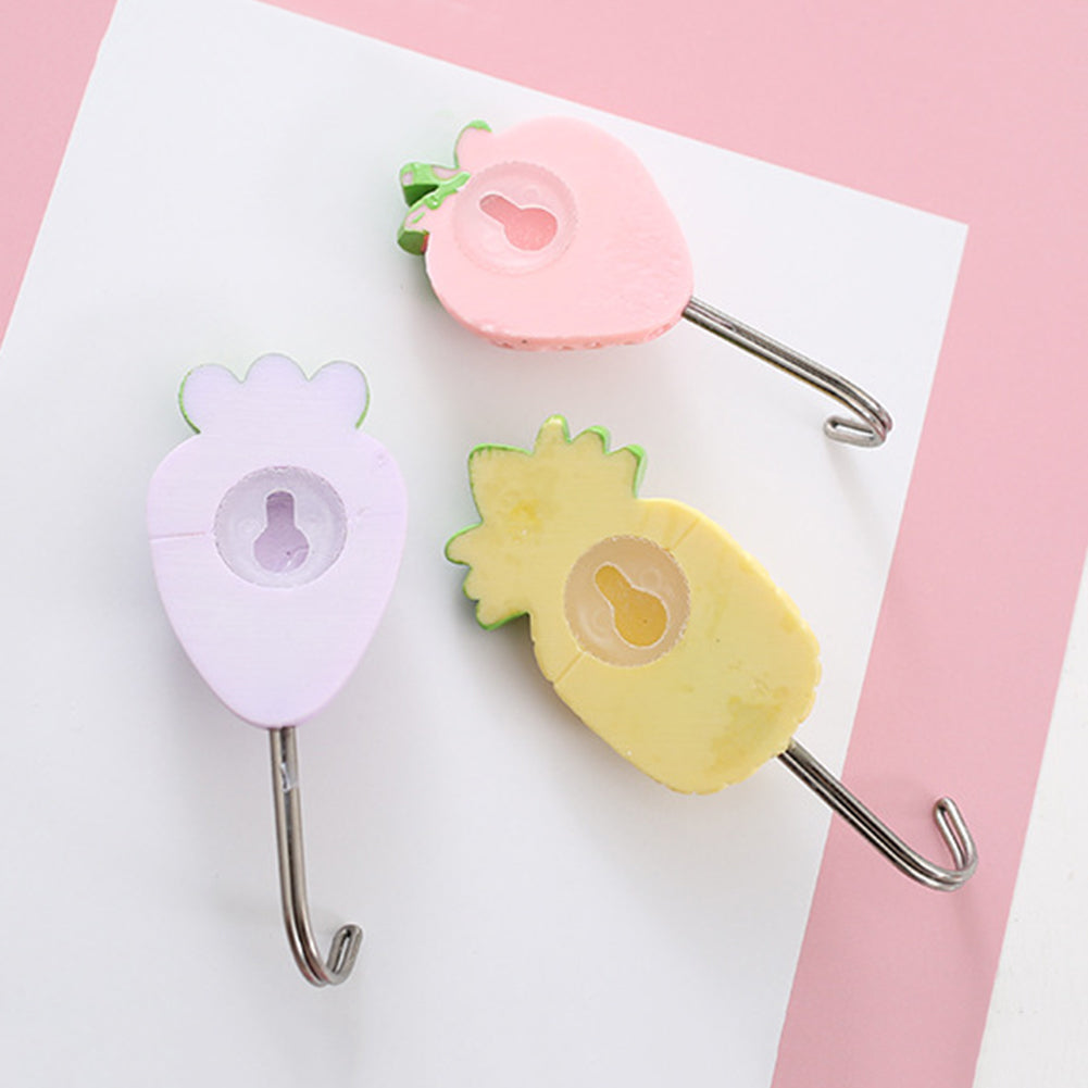 Lovely Fruit Wall Door Bag Key Hat Hook Hanger Home Kitchen Bathroom Decoration