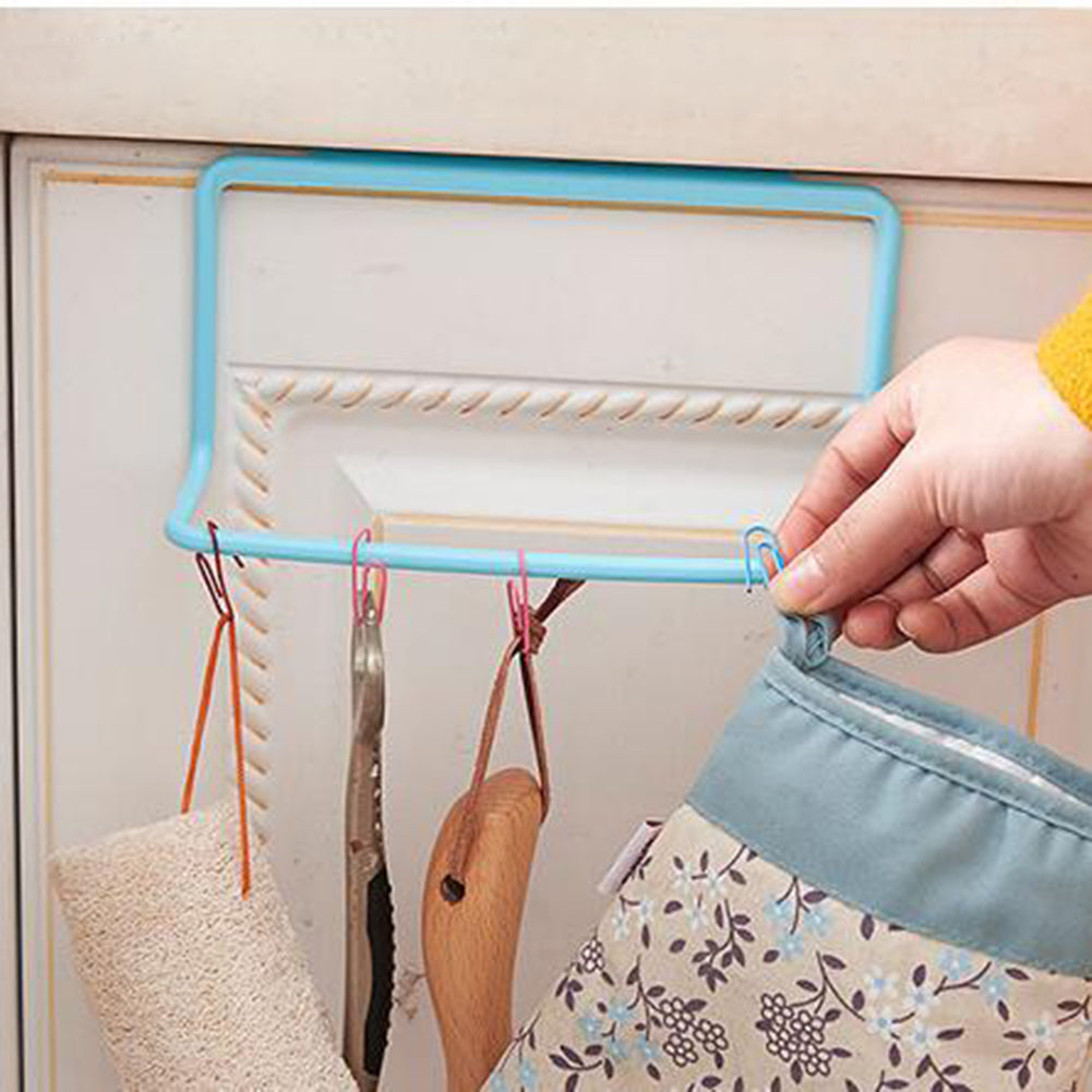 Towel Rack Hanging Holder Organizer Bathroom Kitchen Cabinet Cupboard Hanger
