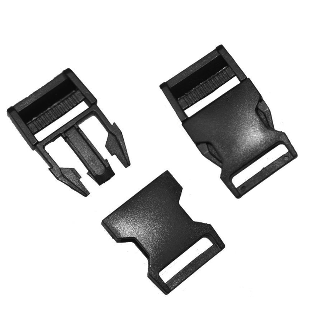 10Pcs 25mm Webbing Strap Adjustable Plastic Clasp Side Quick Release Buckles