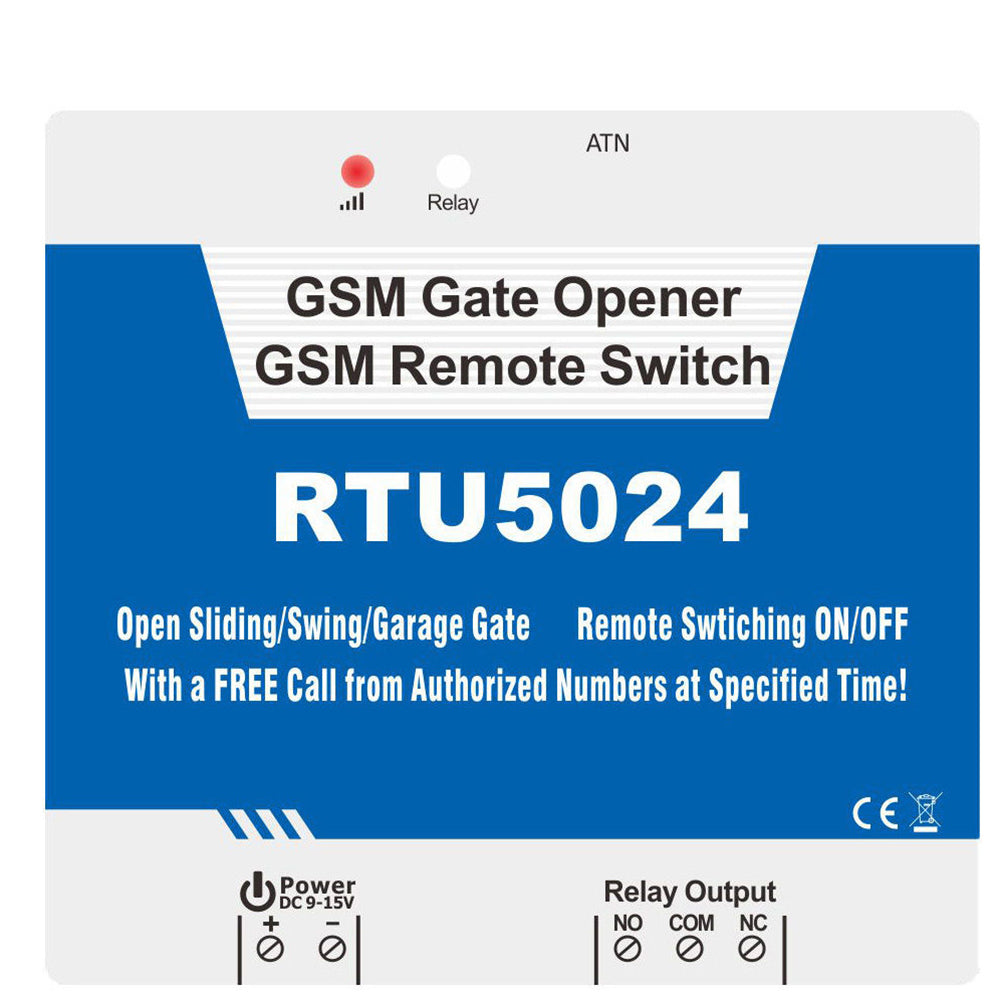 GSM Wireless Door Access Free Call Phone Remote Control Gate Opener Relay Switch