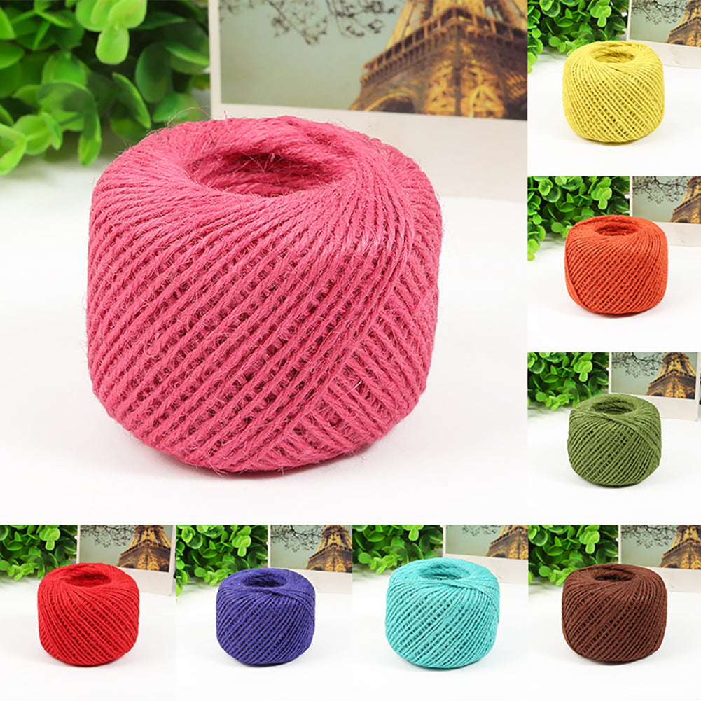 50m Durable Twine Ball Hemp Rope Art Craft Wrap Gift Cord String Ball Decor