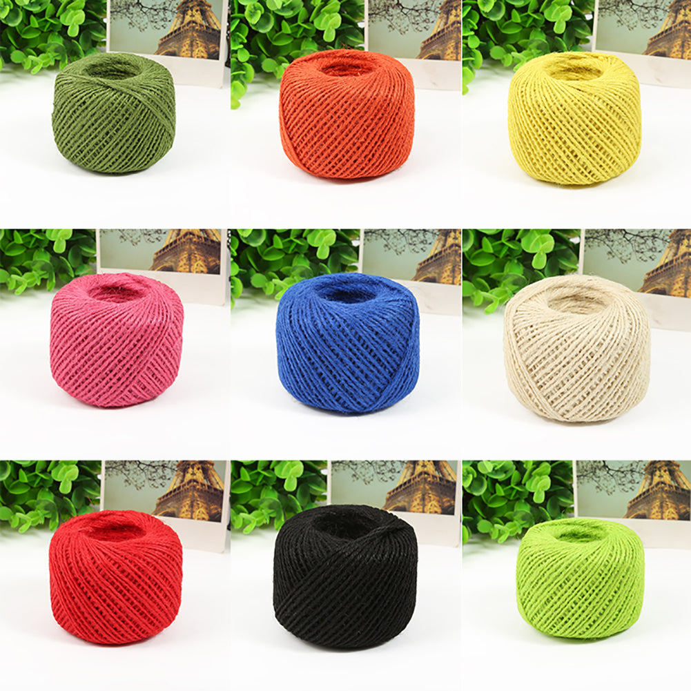 50m Durable Twine Ball Hemp Rope Art Craft Wrap Gift Cord String Ball Decor