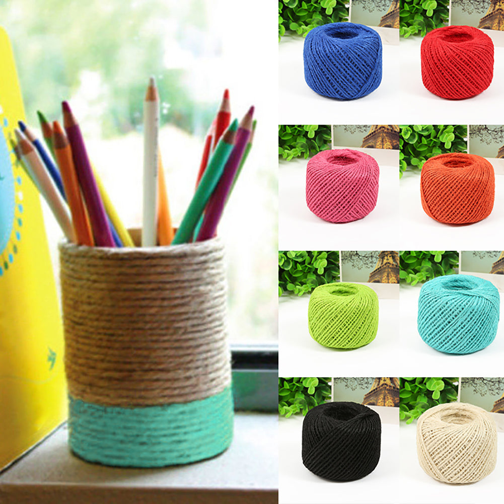 50m Durable Twine Ball Hemp Rope Art Craft Wrap Gift Cord String Ball Decor