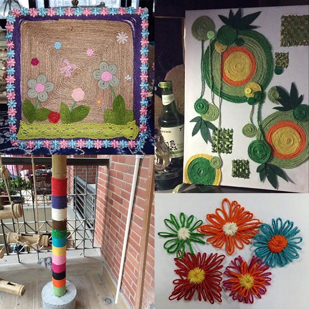 50m Durable Twine Ball Hemp Rope Art Craft Wrap Gift Cord String Ball Decor