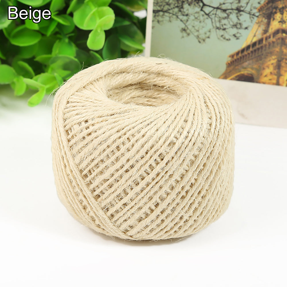 50m Durable Twine Ball Hemp Rope Art Craft Wrap Gift Cord String Ball Decor
