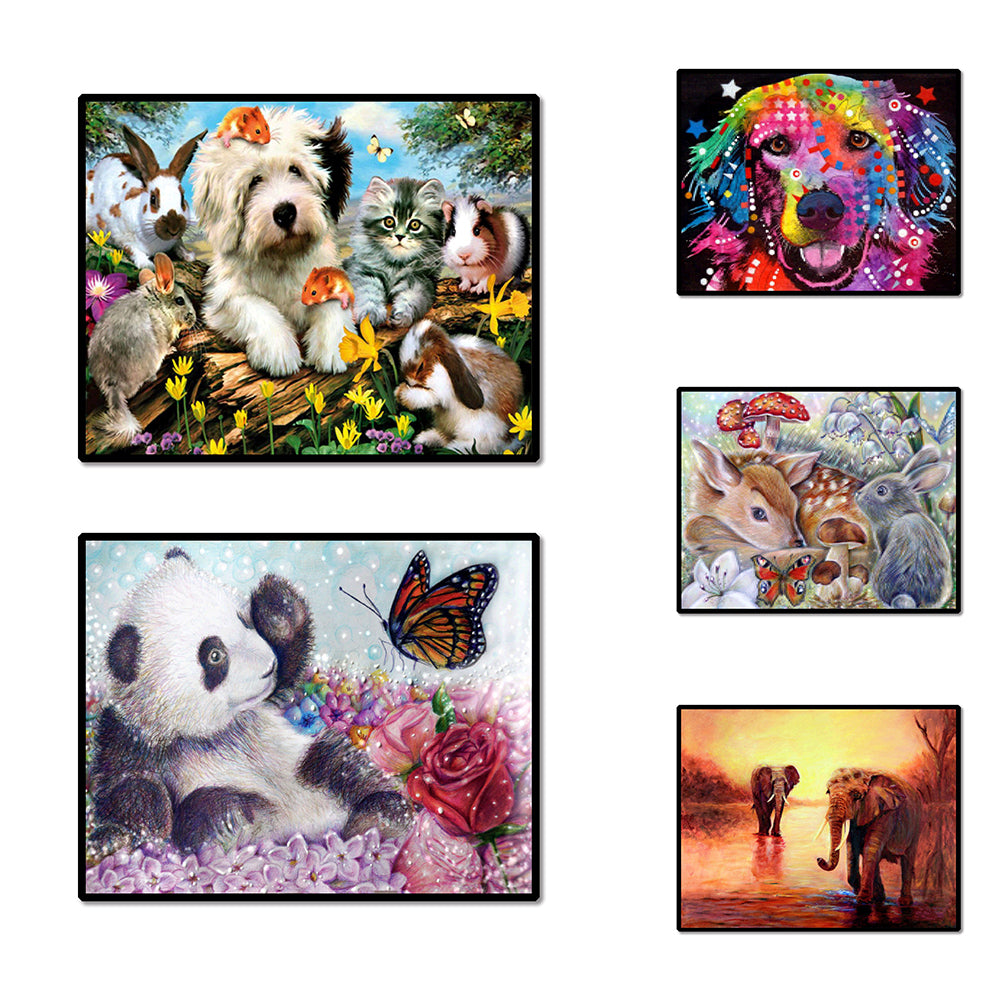 Panda Elephant Dog Deer Full Diamond Painting DIY Handmade Craft Home Decor