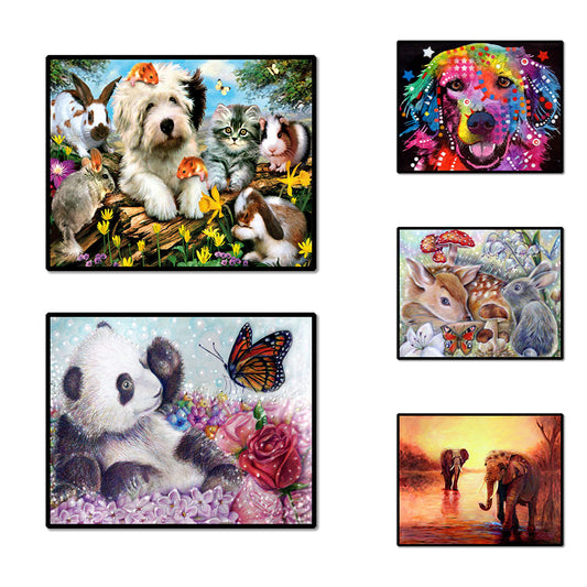 Panda Elephant Dog Deer Full Diamond Painting DIY Handmade Craft Home Decor