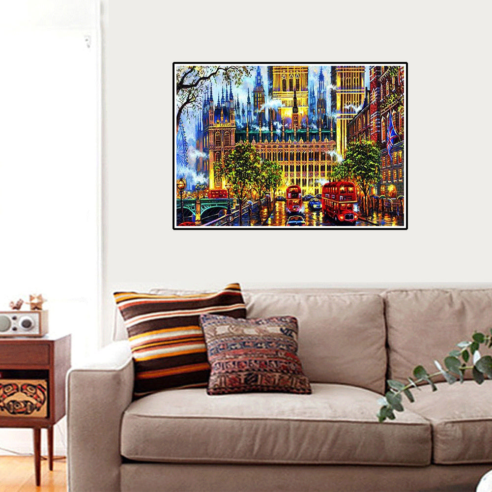 Lighthouse Feather DIY Partial Diamond Painting Wall Decor Cross Stitch Craft