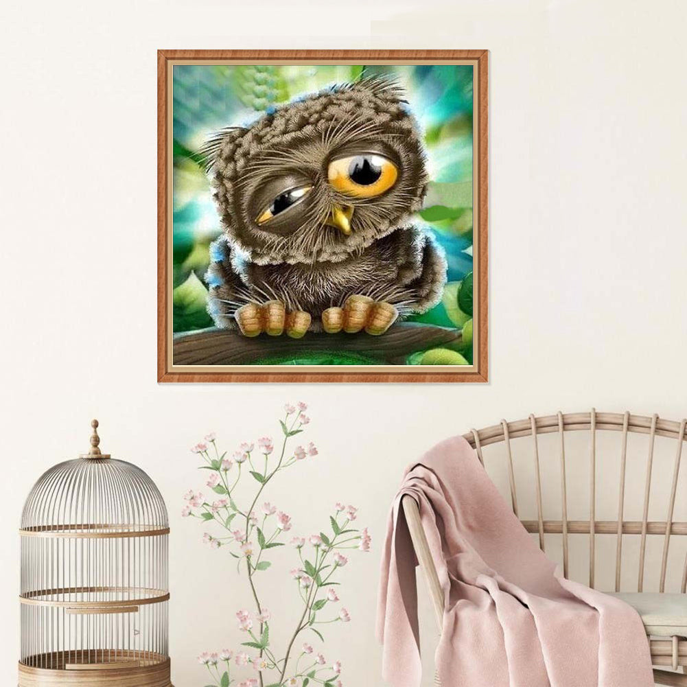 Cartoon Cat Dog Owl Full Diamond Painting DIY Handmade Craft Cross Stitch Decor